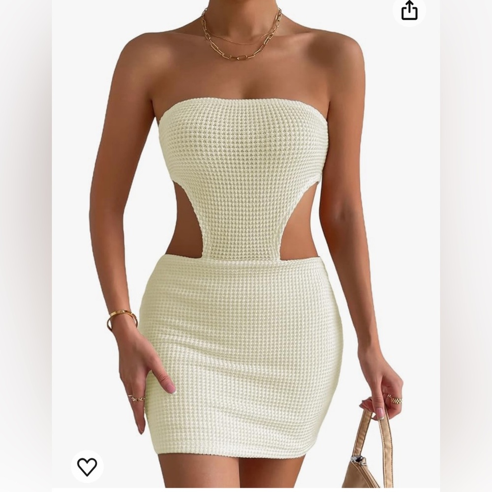 Apricot Women’s Crochet Mini Dress